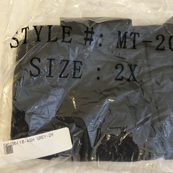 NEW Zenana Long Sleeve Ash Gray Top Size 2X - Picture 9 of 9